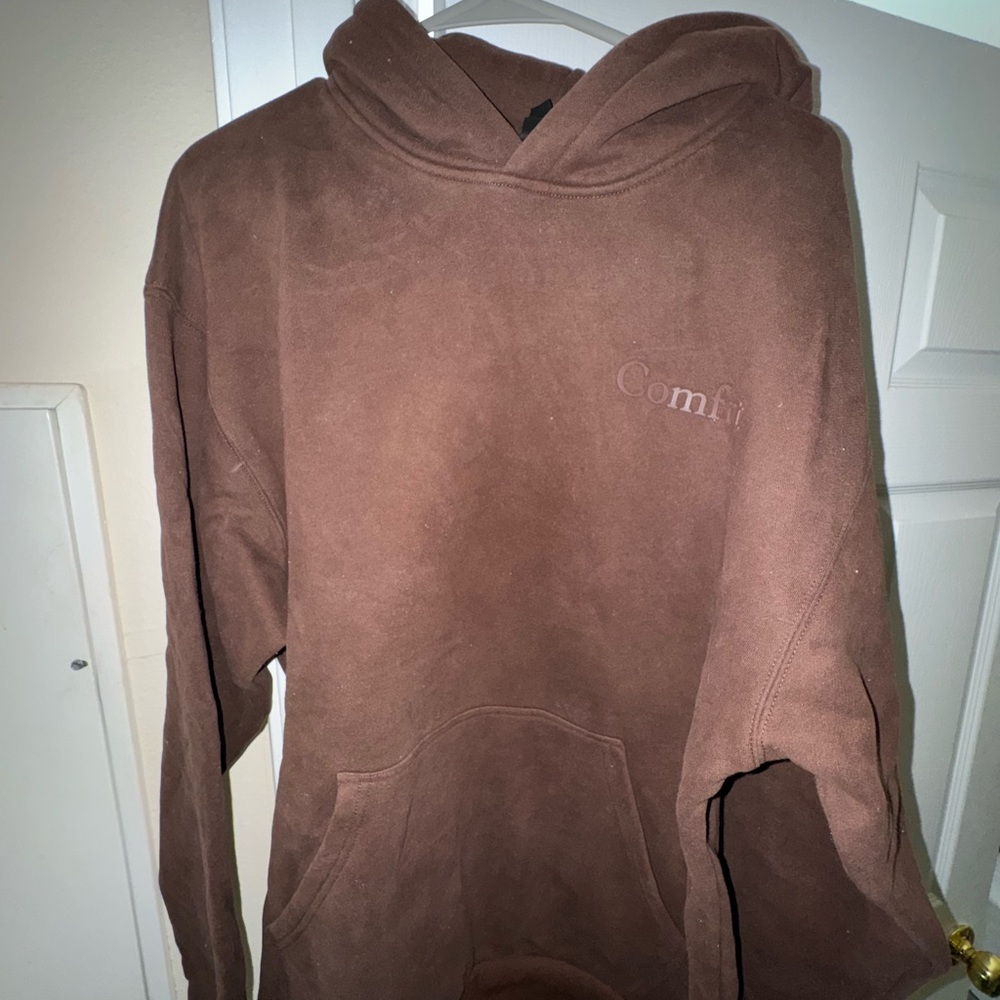 Comfrt Brown Hoodie with Pocket